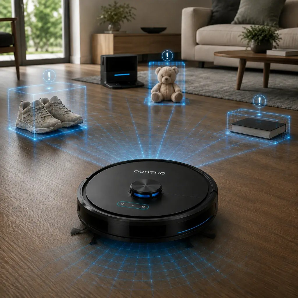 Dustro™ navigazione laser LiDAR 360° che mappa la casa